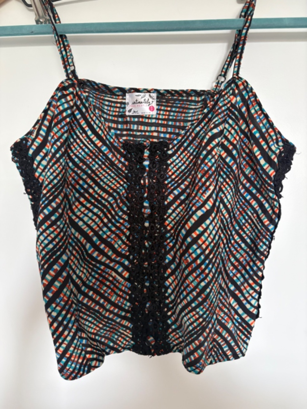 Free People Silk like Crop Top